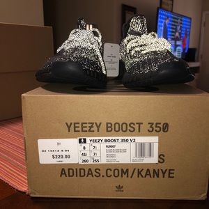 Yeezy 350 V2 black reflective